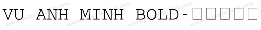 VU Anh Minh Bold字体转换